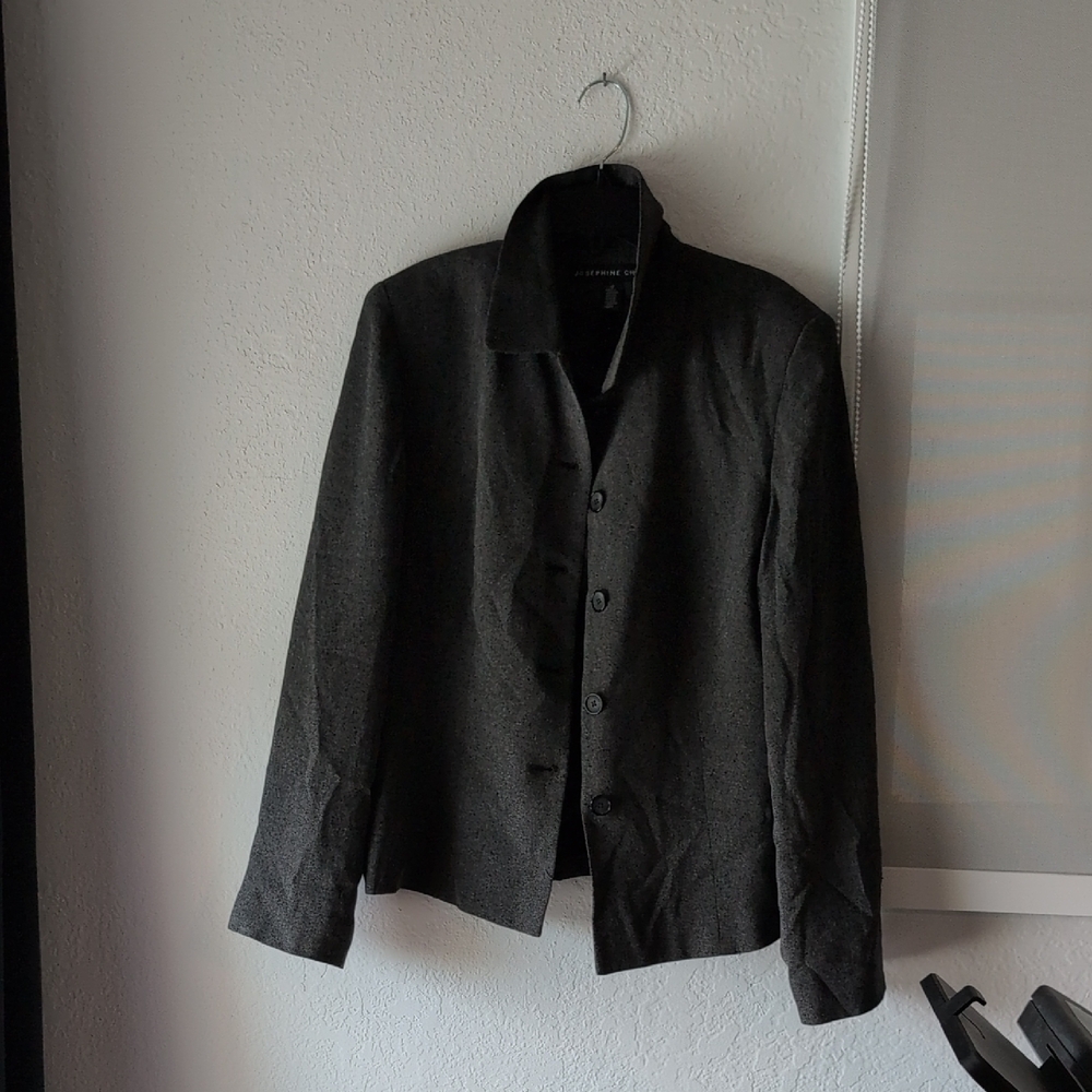Gray Button-Up Jacket